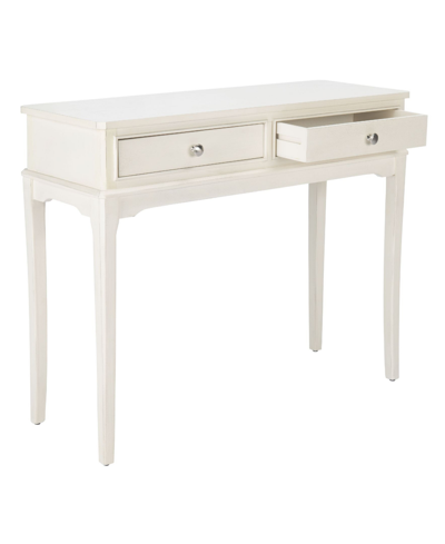 Safavieh Haines 2 Drawer Console Table In White