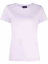 Apc T-shirt Manches Courtes En Coton In Purple