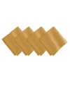 Elrene La Classica Linen Napkin, Set Of 4 In Antique Gold