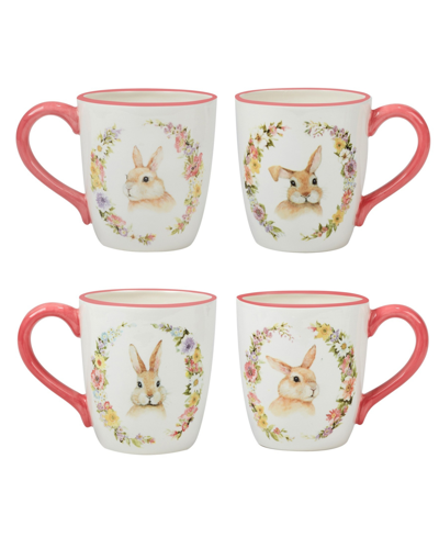 Certified International Easter Garden Mugs Set Of 4 In Multicolor