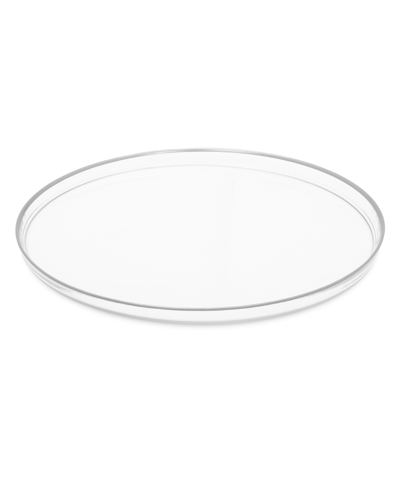 Classic Touch 13" Chargers With Rim, Set Of 4 In Clear