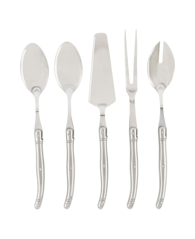 French Home Laguiole 5 Piece Hostess Set In Silver-tone