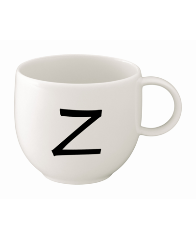 Villeroy & Boch Closeout! Porcelain Letter Mug In White - Z