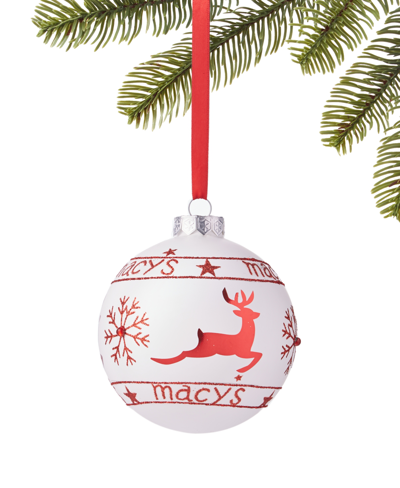 Macy's Glass  Ball Ornament, Created For  In No Color