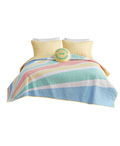 Urban Habitat Kids Rory Rainbow Sunburst 4-pc. Comforter Set, Twin/twin Xl In Yellow