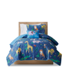 MI ZONE CLOSEOUT! MI ZONE KIDS RAINBOW ANIMALS PRINTED COVERLET SET, FULL/QUEEN, 4 PIECE BEDDING