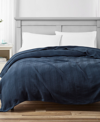 Nautica Rope Stripe Woven Cotton Blanket, Full/queen In Navy