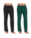 Galaxy By Harvic Men's Classic Lounge Pants, Pack Of 2 In Black-hunter