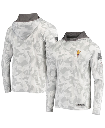 Colosseum Men's Arctic Camo Arizona State Sun Devils Oht Military-inspired Appreciation Long Sleeve Hoodie Top