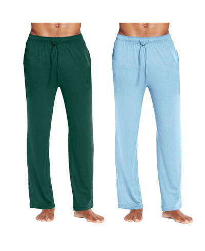 Galaxy By Harvic Men's Classic Lounge Pants, Pack Of 2 In Hunter-blue