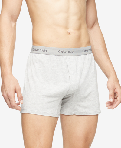 Calvin Klein Men's 3-pack Ultra Soft Modern Modal Boxer Briefs Underwear In Airforce