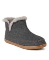 Dearfoams Brixen Bootie Slipper In Dark Heather Gray