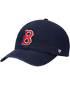 47 Brand Men's Navy Boston Red Sox 1946 Logo Cooperstown Collection Clean Up Adjustable Hat In Navy