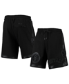 PRO STANDARD MEN'S PRO STANDARD BROOKLYN NETS TRIPLE BLACK GLOSS SHORTS