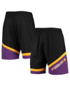 MITCHELL & NESS MEN'S MITCHELL & NESS BLACK PHOENIX SUNS HARDWOOD CLASSICS 75TH ANNIVERSARY SWINGMAN SHORTS