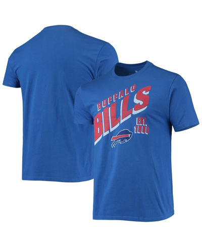 JUNK FOOD MEN'S ROYAL BUFFALO BILLS SLANT T-SHIRT