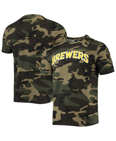 Pro Standard Men's Camo Milwaukee Brewers Team T-shirt