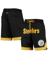 Mitchell & Ness Men's  Black Pittsburgh Steelers Just Don Gold Rush Shorts In Black