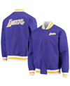 Mitchell & Ness Los Angeles Lakers Purple  Hardwood Classics 75th Anniversary Authentic Warmup Full-s In Purple