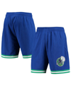 Mitchell & Ness Men's  Blue Dallas Mavericks 1998 Hardwood Classics 75th Anniversary Swingman Shorts In Blue