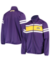 G-III SPORTS BY CARL BANKS MEN'S G-III SPORTS BY CARL BANKS PURPLE LOS ANGELES LAKERS POWER PITCHER FULL-ZIP TRACK JACKET