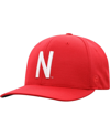 TOP OF THE WORLD MEN'S TOP OF THE WORLD SCARLET NEBRASKA HUSKERS REFLEX LOGO FLEX HAT