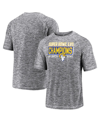 FANATICS MEN'S FANATICS GRAY LOS ANGELES RAMS SUPER BOWL LVI CHAMPIONS STACKED DEPTH T-SHIRT