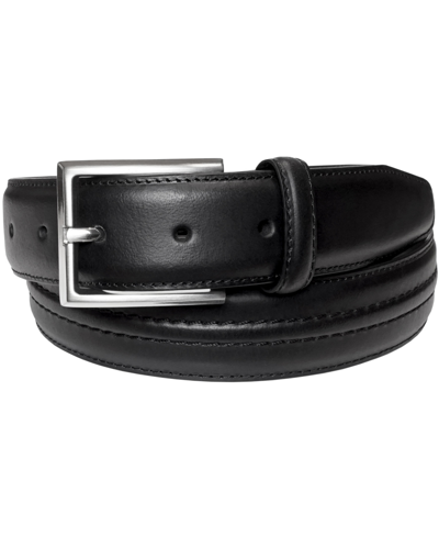 Florsheim Men's Caprio Raised Center Stitch Belt In Black