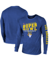 Majestic Men's  Threads Royal Los Angeles Rams 2-time Super Bowl Champions Loudmouth Long Sleeve T-sh In Royal