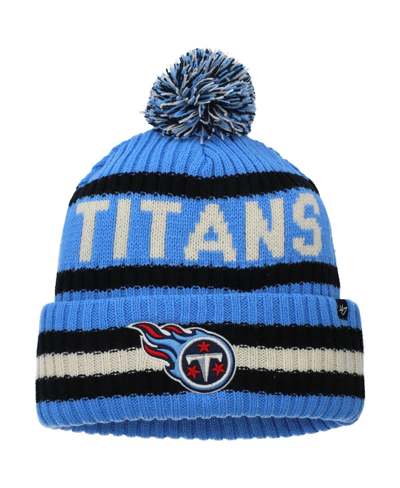 47 Brand Men's '47 Light Blue Tennessee Titans Bering Cuffed Knit Hat With Pom