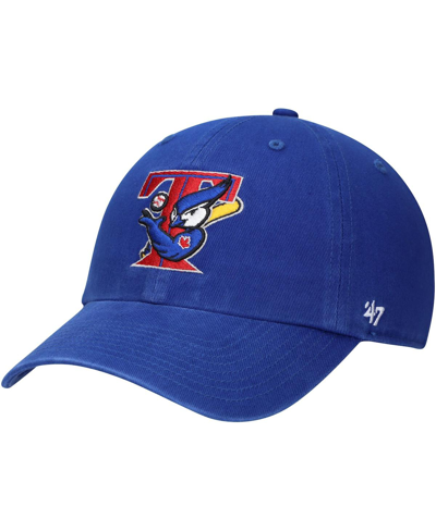 47 Brand Men's '47 Royal Toronto Blue Jays Team Logo Cooperstown Collection Clean Up Adjustable Hat