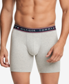 Tommy Hilfiger Men's 3-pack Cotton Stretch Moisture-wicking Boxer Briefs In Mahogany