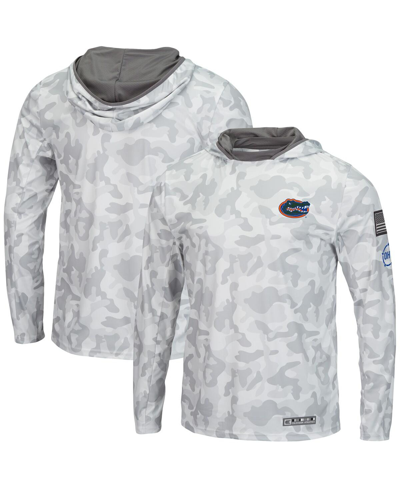 Colosseum Men's  Arctic Camo Florida Gators Oht Military-inspired Appreciation Long Sleeve Hoodie Top