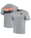 IMAGE ONE MEN'S GRAY OREGON STATE BEAVERS TEAM COMFORT COLORS CAMPUS SCENERY T-SHIRT