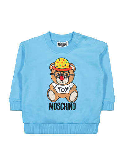 Moschino Babies' Kids Felpa In Blue