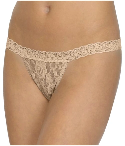 Hanky Panky Signature Lace G-string In Beige