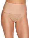 Maidenform Tame Your Tummy Lace Thong In Beige Swing Lace