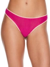 On Gossamer Gossamer Mesh Hip G Thong In Fuchsia Red