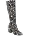 Journee Collection Extra Wide Calf Tavia Boots In Snake