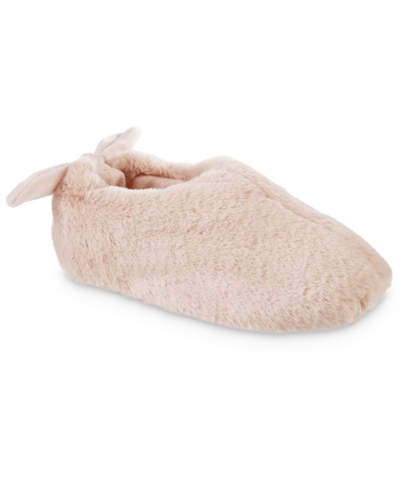 Isotoner Signature Women's Memory Foam Faux Fur Shay Slippers In Evening Sand