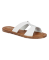 Bella Vita Dov-italy Womens Leather Slip On Slide Sandals In White