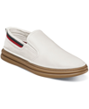 Stacy Adams Men's Delmar Plain Toe Slip On Shoes In White