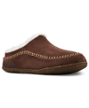 Sorel Men's Falcon Ridge Ii Faux Fur-lined Suede Slipper Shoes In Tobacco