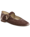 Sam Edelman Michaela Womens Buckle Square Toe Mary Janes In Mauve