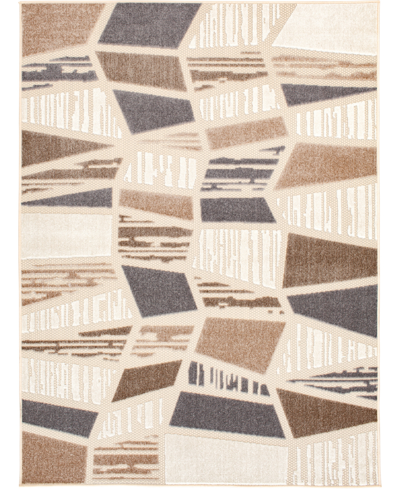 Northern Weavers Britta Bri-04 5'3" X 7' Outdoor Area Rug In Ivory