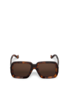 Loewe Oversized Tortoiseshell Square Sunglasses In Brown