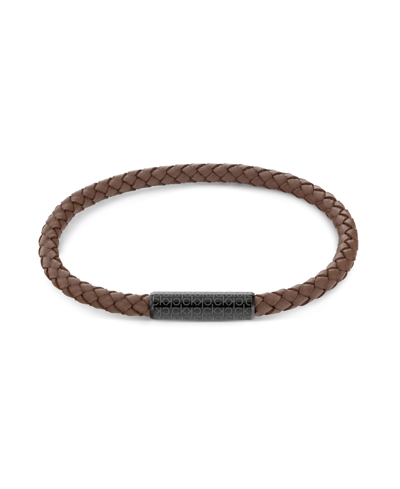 Calvin Klein Men's Tan Leather Bracelet