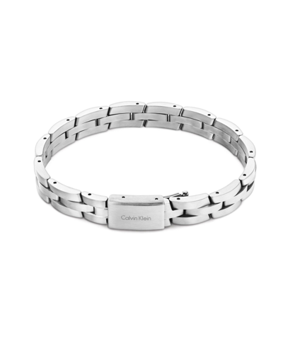 Calvin Klein Men's Stainless Steel Link Bracelet In Silver-tone