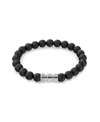 CALVIN KLEIN MEN'S BLACK MATTE ONYX BRACELET