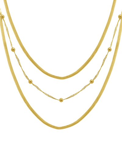 And Now This 18k Gold Plated Layered Chain Necklace